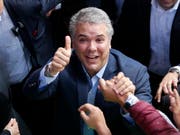 Der neue Präsident von Kolumbien heisst Iván Duque - er gewann die Stichwahl am Sonntag gegen Gustavo Petro. (Bild: KEYSTONE/AP/FERNANDO VERGARA)