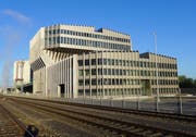 Das Gebäude der Kehrichtverbrennungsanlage Renergia in Perlen. (Bild: PD)