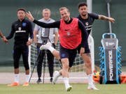Harry Kane und die Engländer haben wieder Spass (Bild: KEYSTONE/AP/DMITRI LOVETSKY)