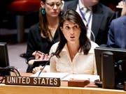 Die US-Botschafterin bei den Vereinten Nationen, Nikki Haley, hat am Dienstagabend die nächste Hiobsbotschaft der Trump-Administration verkündet: Die USA treten aus dem Uno-Menschenrechtsrat aus. (Bild: KEYSTONE/EPA/JUSTIN LANE)