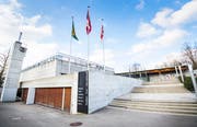 Der Eingangsbereich zum Hallen-, Frei- und Sprudelbad Frauenfeld. (Bild: Andrea Stalder)