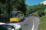 Die Postauto-Haltestelle Ramersberg. (Bild: Corinne Glanzmann (19. Juni 2018))