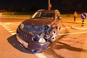 Eines der am Unfall beteiligten Autos (Bild: Luzerner Polizei (Neuenkirch, 18. Juni 2018))