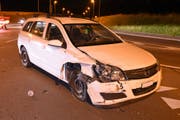 Beim Unfall wurde niemand verletzt. (Bild: Luzerner Polizei (Neuenkirch, 18. Juni 2018))