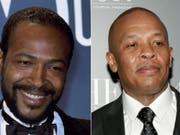Der Musikproduzent Dr. Dre (r) will das Leben der Soullegende Marvin Gaye (l. 1939-1984) verfilmen. (Archivbilder) (Bild: Keystone)