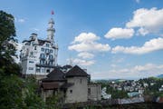 Das «Château Gütsch» soll in drei Jahren mit einem Neubau von heute 32 auf 83 Zimmer ausgebaut werden. (Bild: Boris Bürgisser (Luzern, 18. Juni 2018))