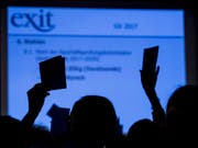 Die Mitglieder von Exit wollen sich weiterhin dafür einsetzen, dass für Betagte der Zugang zum Altersfreitod erleichtert wird. (Bild: KEYSTONE/ALEXANDRA WEY)