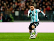Steht in der WM-Gruppe D als Captain Argentiniens unter besonderem Druck und Beobachtung: Lionel Messi (Bild: KEYSTONE/AP/IVAN SEKRETAREV)