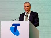 Telstra CEO Andy Penn am Investorentag - 8000 Stellen sollen gestrichen werden. (Bild: KEYSTONE/EPA AAP/PETER RAE)