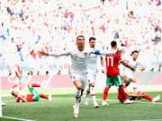 Cristiano Ronaldo läuft es bislang in Russland (Bild: KEYSTONE/EPA/PETER POWELL)