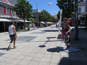 In der Oberen Bahnhofstrasse könnten die Besucherfrequenzen besser sein. (Bild: Richard Clavadetscher)