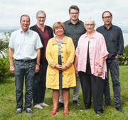 Die Nominierten der CSP (von links): Carlo Lusser, Barbara Müller-Hoteit, Vroni Straub, Martin Iten, Monika Mathers-Schregenberger und Ignaz Voser. (Bild: PD)