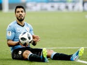 Luis Suarez krönte sein 100. Länderspiel mit einem Tor und qualifizierte sich mit Uruguay für die Achtelfinals (Bild: KEYSTONE/EPA/SHAWN THEW)