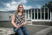 Karin Wüthrich auf dem Gelände der Kanti Schüpfheim. Bild: Pius Amrein (15. Juni 2018)