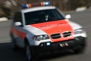 Die Polizei wurde in Balzers zu einem ungewöhnlichen Unfall gerufen. (Bild: Landespolizei)