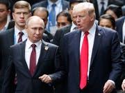 US-Präsident Donald Trump und der russische Präsident Wladimir Putin wollen sich ein weiteres Mal treffen. (Bild: KEYSTONE/AP Reuters Pool/JORGE SILVA)