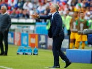 Didier Deschamps war mit der Leistung gegen Australien nicht zufrieden (Bild: KEYSTONE/EPA/DIEGO AZUBEL)