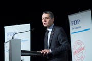 Im November war Bundesrat Ignazio Cassis in Wattwil zu Gast, am 31. Juli kommt der Tessiner nach Rorschach. (Bild: Ralph Ribi)