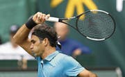 Roger Federer könnte in Halle den 99. Titel seiner Karriere gewinnen. (Bild: Omid Davarian/Freshfocus (Halle, 22. Juni 2018))