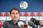 René Weiler wurde am Freitagmorgen vorgstellt (Bild: Urs Flüeler / Keystone (Luzern, 22. Juni 2018))