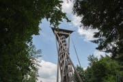 Stolze 189 Stufen zählt der Wiler Aussichtsturm auf dem Hofberg. (Bild: Claudio Weder)