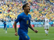 Erlöste Brasilien im Duell mit Costa Rica mit dem 1:0 in der Nachspielzeit: Philippe Coutinho (Bild: KEYSTONE/AP/PETR DAVID JOSEK)