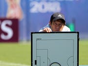 Will sich vor dem Duell mit Senegal nicht verstecken: Japans Nationaltrainer Akira Nishino (Bild: KEYSTONE/AP/EUGENE HOSHIKO)