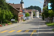 Das neue Betriebs- und Gestaltungskonzept für die Gähwilerstrasse soll auch eine Bushaltestelle beinhalten. (Bild: Beat Lanzendorfer)
