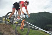 MTB-SM in Andermatt. Alessandra Keller gewann in der U23-Kategorie der Frauen die Goldmedaille