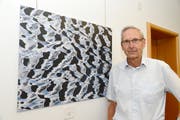 Heinz Waser zeigt mit seinen Wasserwellenbildern eine andere Art der Fotografie. (Bild Hansruedi Rohrer)