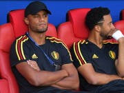 Könnte bald wieder einsatzfähig sein: Belgiens angeschlagener Abwehrchef Vincent Kompany (li.) (Bild: KEYSTONE/EPA/PETER POWELL)