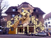 Für das Wandbild an der Bernstrasse liegen bereits erste Entwürfe vor. (Bild: PD)