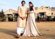 Imran Khan und seine Ex-Frau Reham Khan. Bild: EPA (Islamabad, 8. Januar 2015)