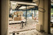 Blick in den neuen Saal. Dieser wird im September fertig sein. (Bild: Reto Martin)