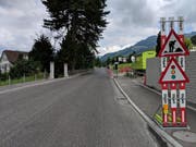 Auf dem Streckenabschnitt wird der Belag eingesetzt. (Bild: Geri Holdener, Bote der Urschweiz)