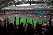 «Ein körperbetonter, aggressiver Sport, das passt besser zu Männern», findet Autor und Fan Jürgen Kaube. (Bild: Felipe Dana/AP (Moskau, 14. Juni 2018))