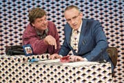Philippe Graber und Patrick Frey zeigen am Freitag ihre Komödie «Der Kredit» in Weinfelden. (Bild: Caro Gammenthaler, Casino Theater Winterthur)
