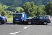 Der Unfallort bei Reichenburg (Bild: Kapo Schwyz)
