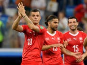 Granit Xhaka und die Nati-Kollegen bleiben selbstbewusst (Bild: KEYSTONE/LAURENT GILLIERON)