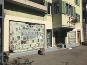 Verhangene Schaufenster: In der «RhabarBar» wurde in den letzten Wochen renoviert.Bild: Tanja von Arx