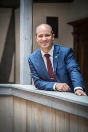 Turi Schallenberg der neue Grossratspräsident im Rathaus Frauenfeld. (Bild: Andrea Stalder)