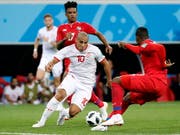 Den Tunesier Wahbi Khazri (Nr. 10) vermochte Panama nicht zu stoppen (Bild: KEYSTONE/EPA/ERIK S. LESSER)