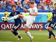 Die entscheidende Szene: Jan Bednarek gelingt das einzige Tor des Spiels (Bild: KEYSTONE/EPA PAP/BARTLOMIEJ ZBOROWSKI)