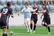 Luana Bühler (Mitte) im Cupfinal gegen Lugano (1:0-Sieg n. V.). (Bild: Pascal Müller/Freshfocus (Biel, 2. Juni 2018))