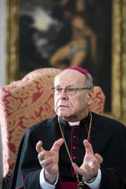 Der umstrittene Bischof von Chur Vitus Huonder. (Michel Canonica / Tagblatt)