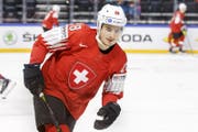 Timo Meier spielte an der Eishockey-WM in Dänemark erstmals für die A-Nationalmannschaft. (Bild: KEY)