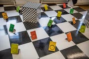 Möglichst schwierige Aufgaben: "Rat-Race" von Travis Lüthi/Mirco Pietri. (Bilder: Pius Amrein, 29. Juni 2018)