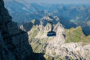 Eine Fahrt mit der Schwebebahn am Säntis - ein Erlebnis. (Bild: Benjamin Manser)