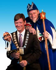 Der neue LFK- Chef Mike Hauser (links) mit seinem Weibel Martin «Kari» Bründler (Bild Heinz Steimann).