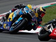 Tom Lüthi auf der Kunden-Honda des Teams Marc VDS (Bild: KEYSTONE/AP/ERIC ALONSO)